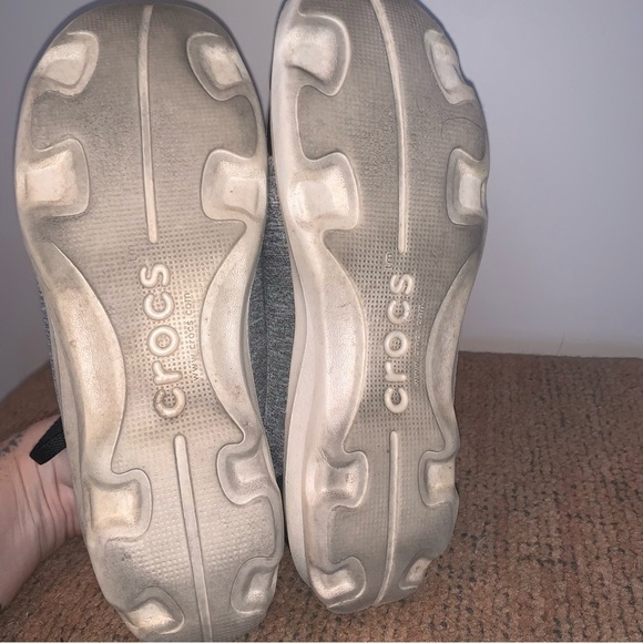 CROCS Gray and Black Athletic Shoes - Picture 7 of 9